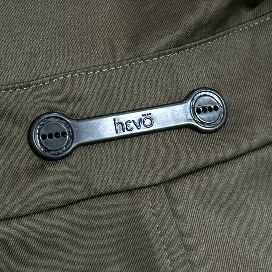 【新品タグ付き】Hevo AMASTUOLA ステンカラーコート カーキ 48
