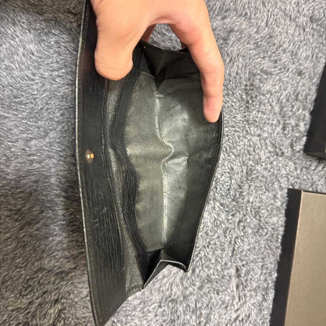 GUCCI ブラックレザー 長財布