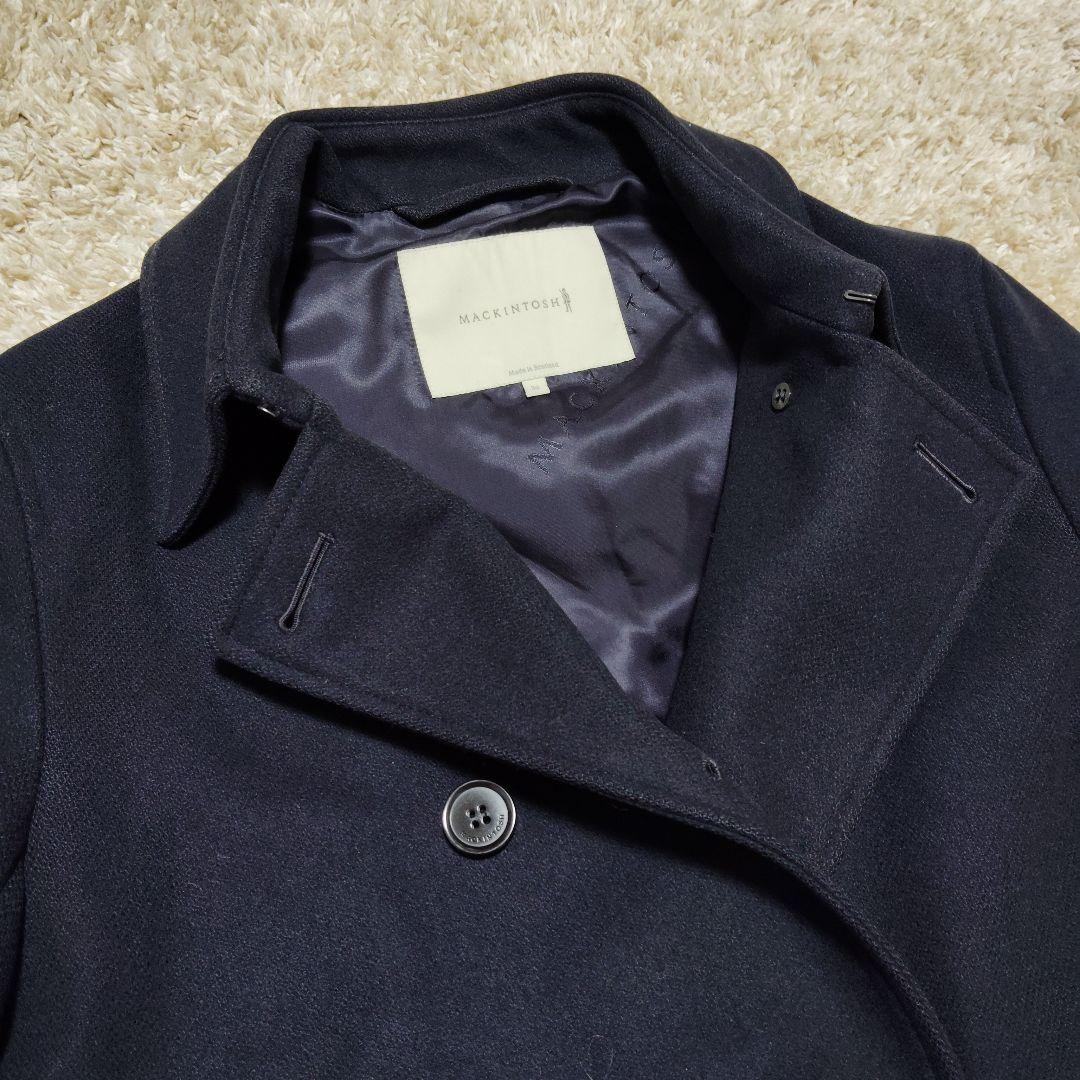 良品 マッキントッシュ ダンケルド トレンチコート 濃紺 36 M