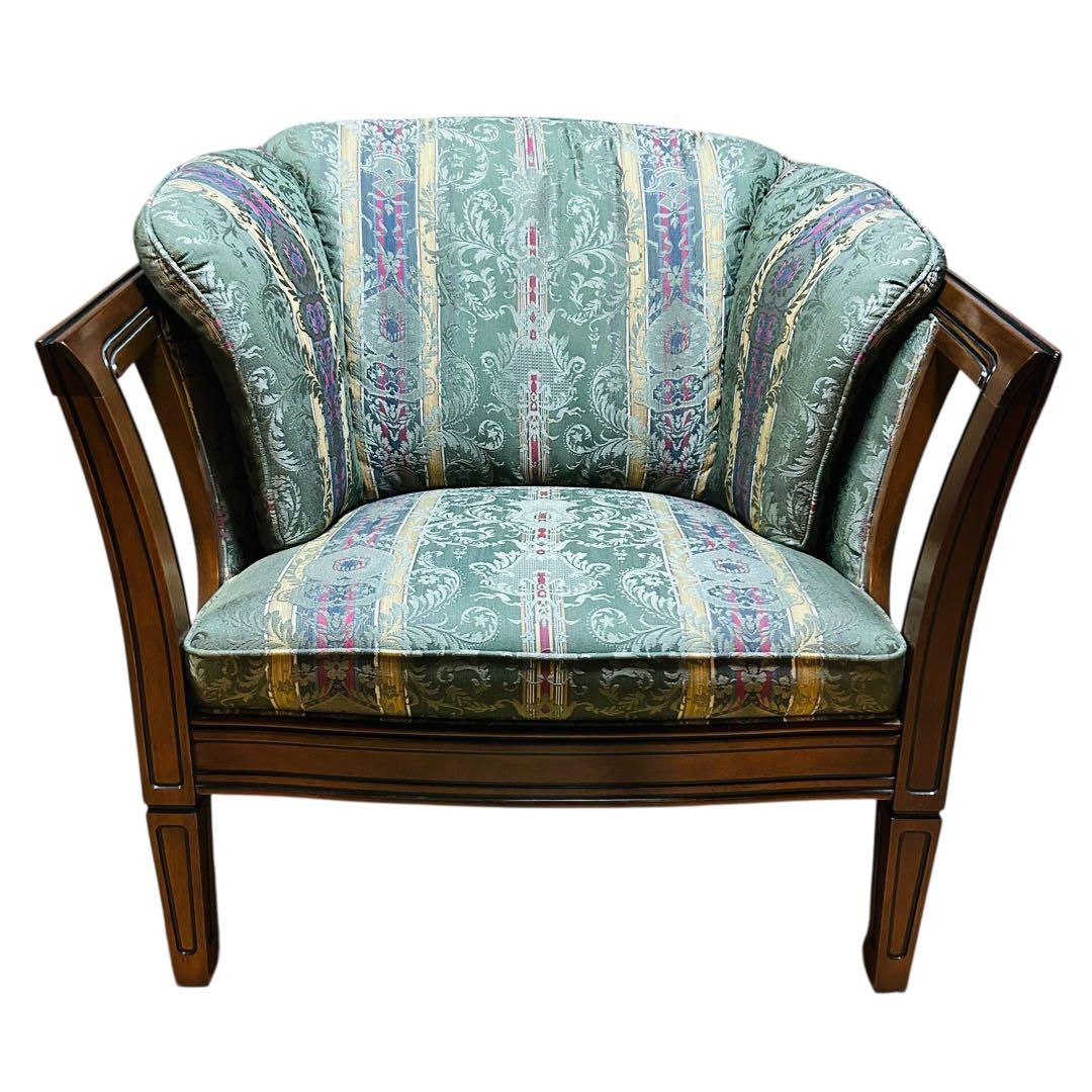 【極美品】マルニ木工 地中海ロイヤル シャルル アームチェア 1人掛けソファ ①