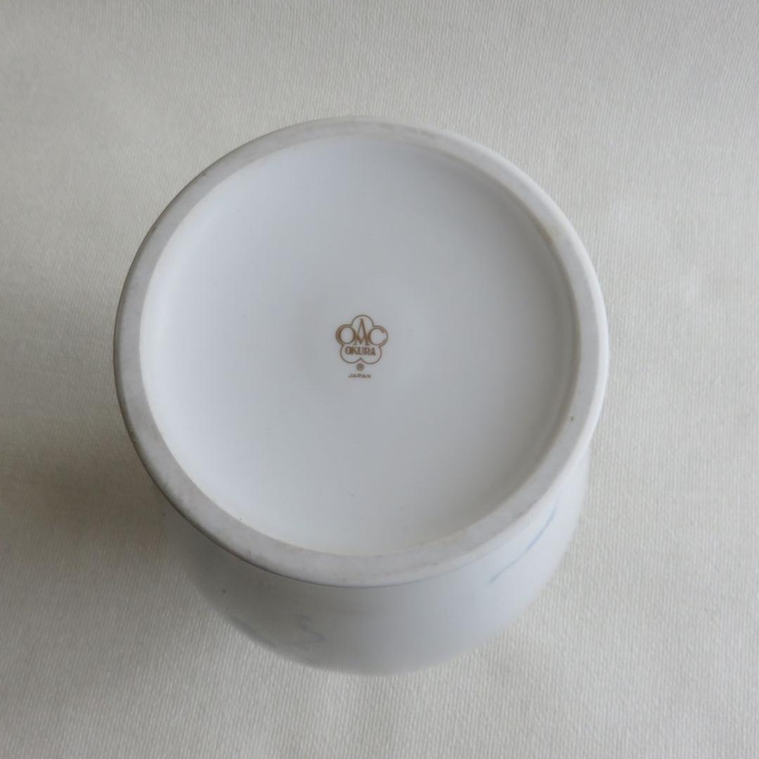 大倉陶園　葡萄紋　花瓶