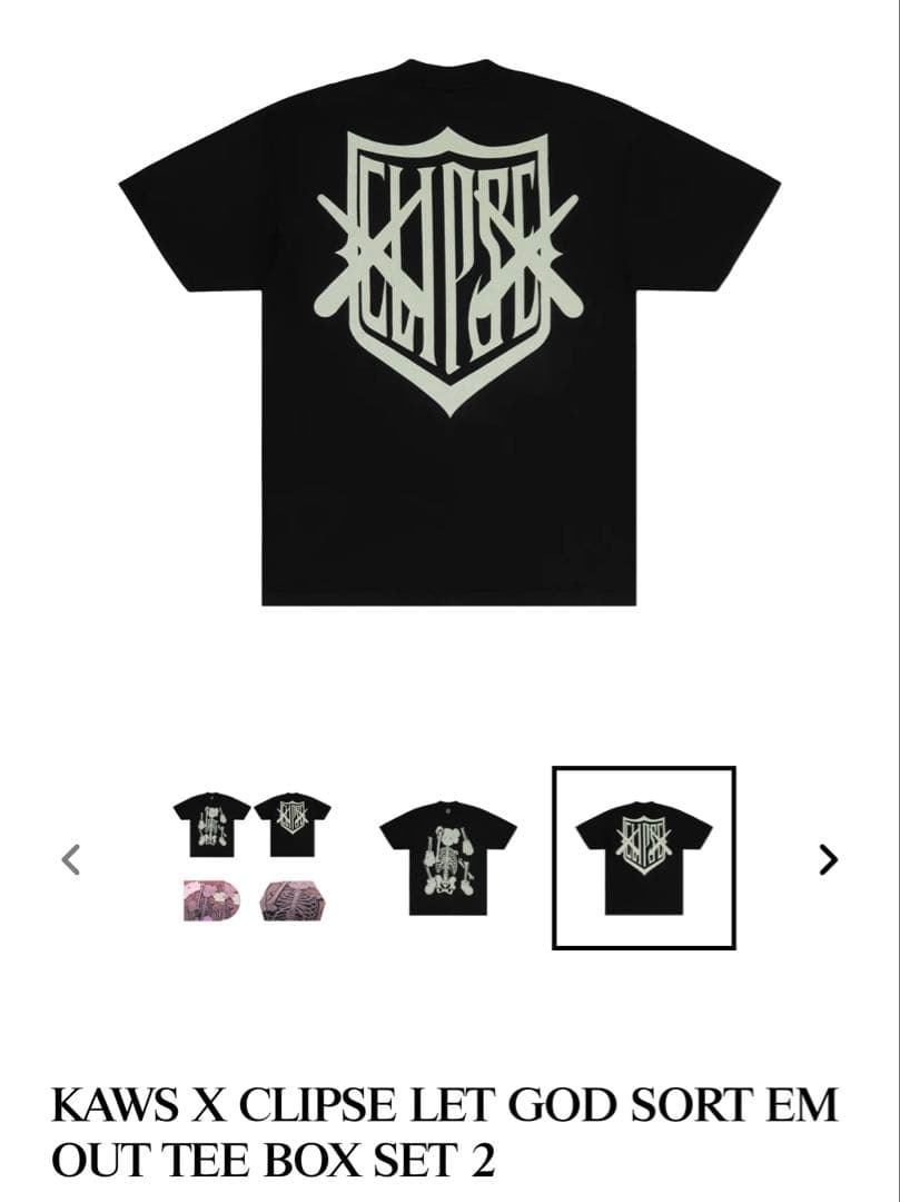 KAWS x CLIPSE CD and TEE BOX SET2 Mサイズ