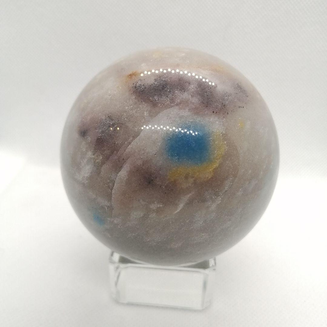 新品】ドラゴンの目のような模様と水、白、黄色の鱗　トロレアイト　10-102