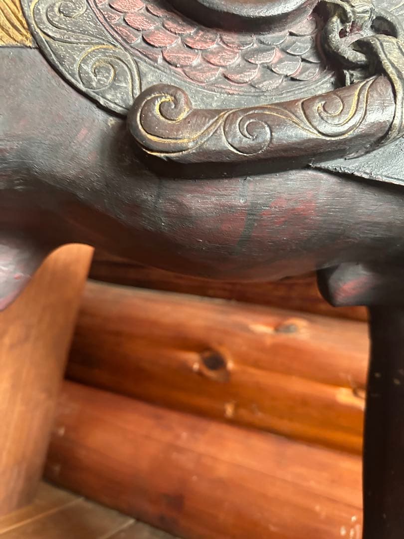 木製　大きな馬のオブジェ　希少品　クリスマスに！素敵！