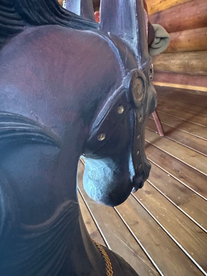 木製　大きな馬のオブジェ　希少品　クリスマスに！素敵！