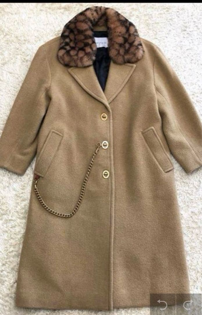 コーチ ジェニファーロペス　コラボ　チェスターコート　ベージュ　S