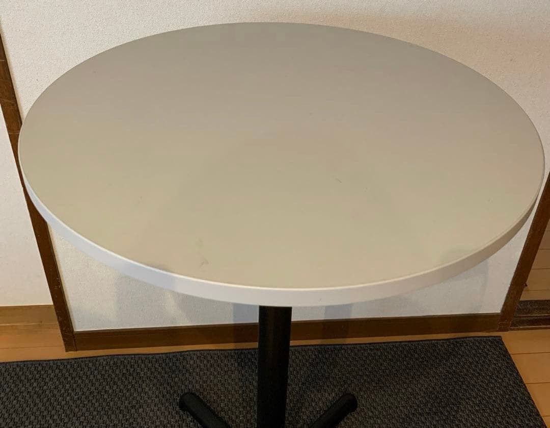 IKEA 円形カウンターテーブル ハイテーブル　ライトグレー　ステーンセレ