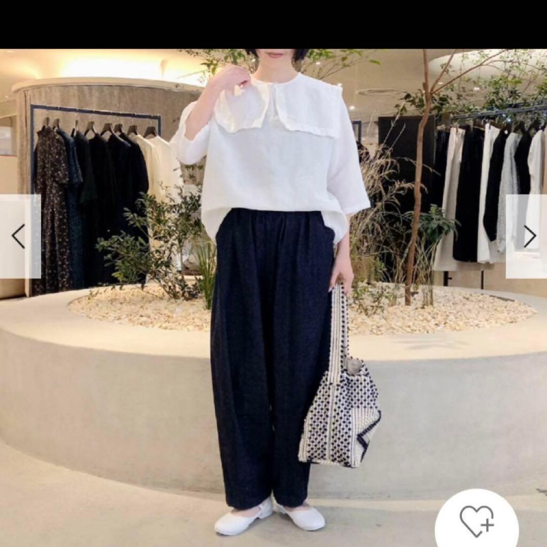 気まぐれお値引き　新品今季かぐれ　ビッグカラー2WAYブラウス 2025年春秋