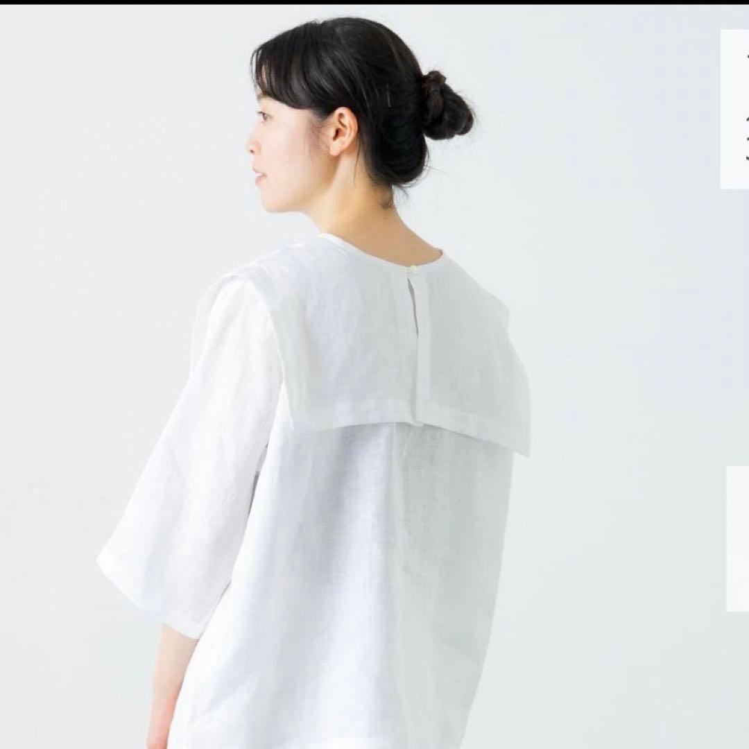 気まぐれお値引き　新品今季かぐれ　ビッグカラー2WAYブラウス 2025年春秋