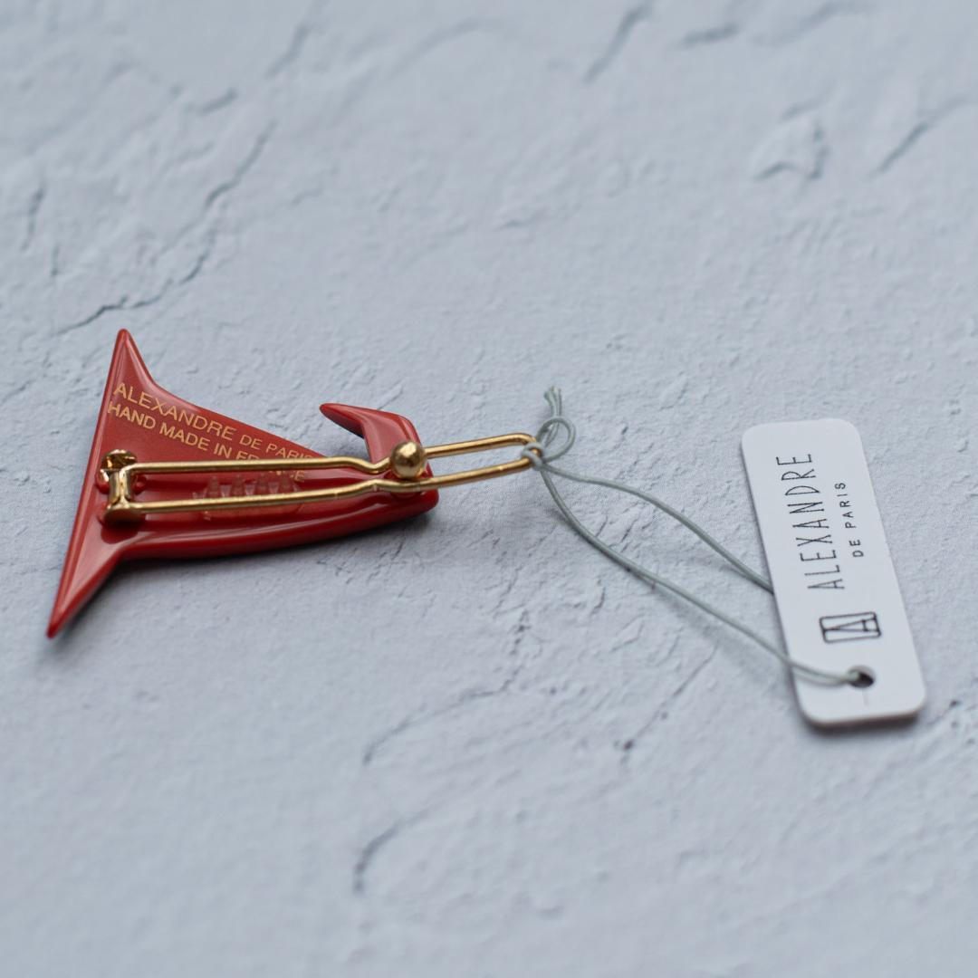 アレクサンドル ドゥ パリ 新品　ハロウィン　魔女の帽子ヘアピン ボールピン