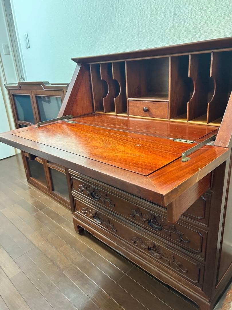 中国家具　アンティーク　ライティングビューロー(ライティングデスク)