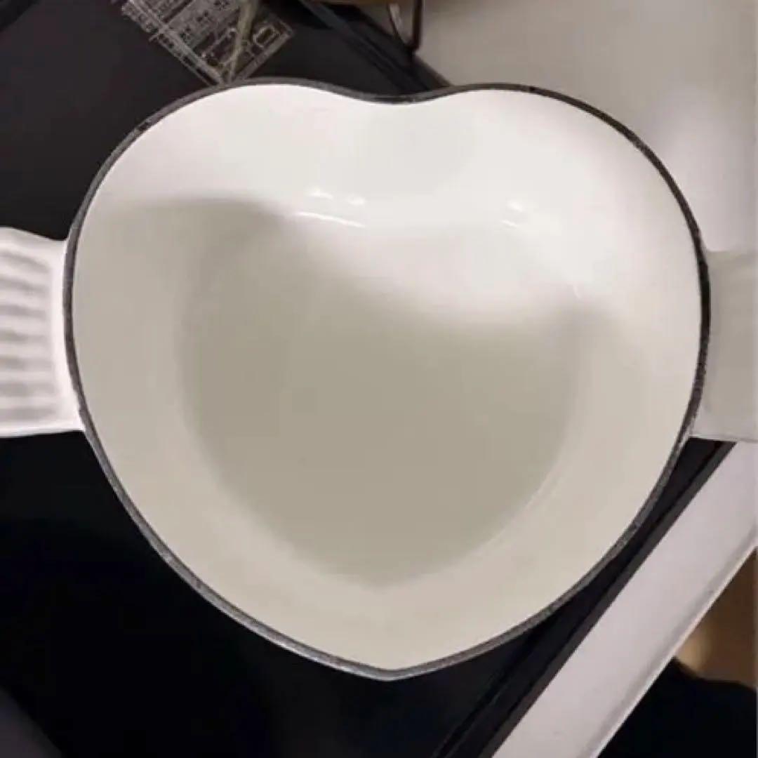 LE CREUSET ハート型鍋 ホワイト
