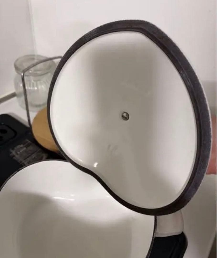 LE CREUSET ハート型鍋 ホワイト