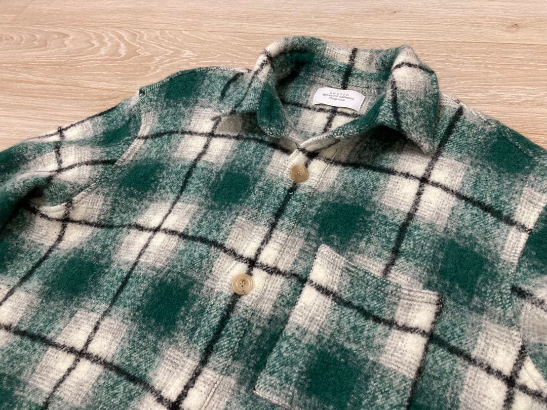UNUSED アンユーズド WOOL CHECK SHIRT US2280 4