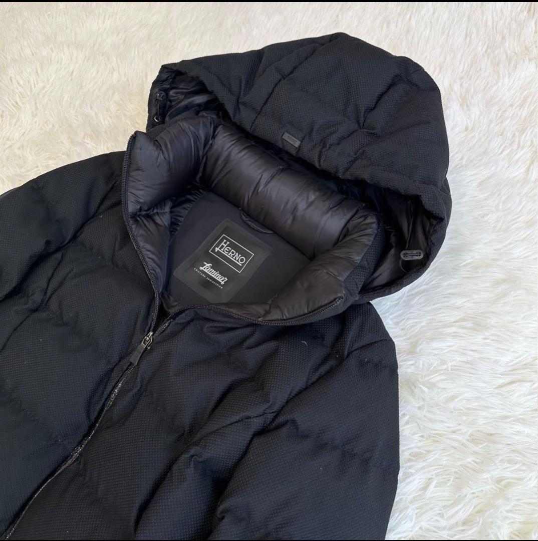HERNO ヘルノ ラミナー 2way ロングダウンコート　ブラック