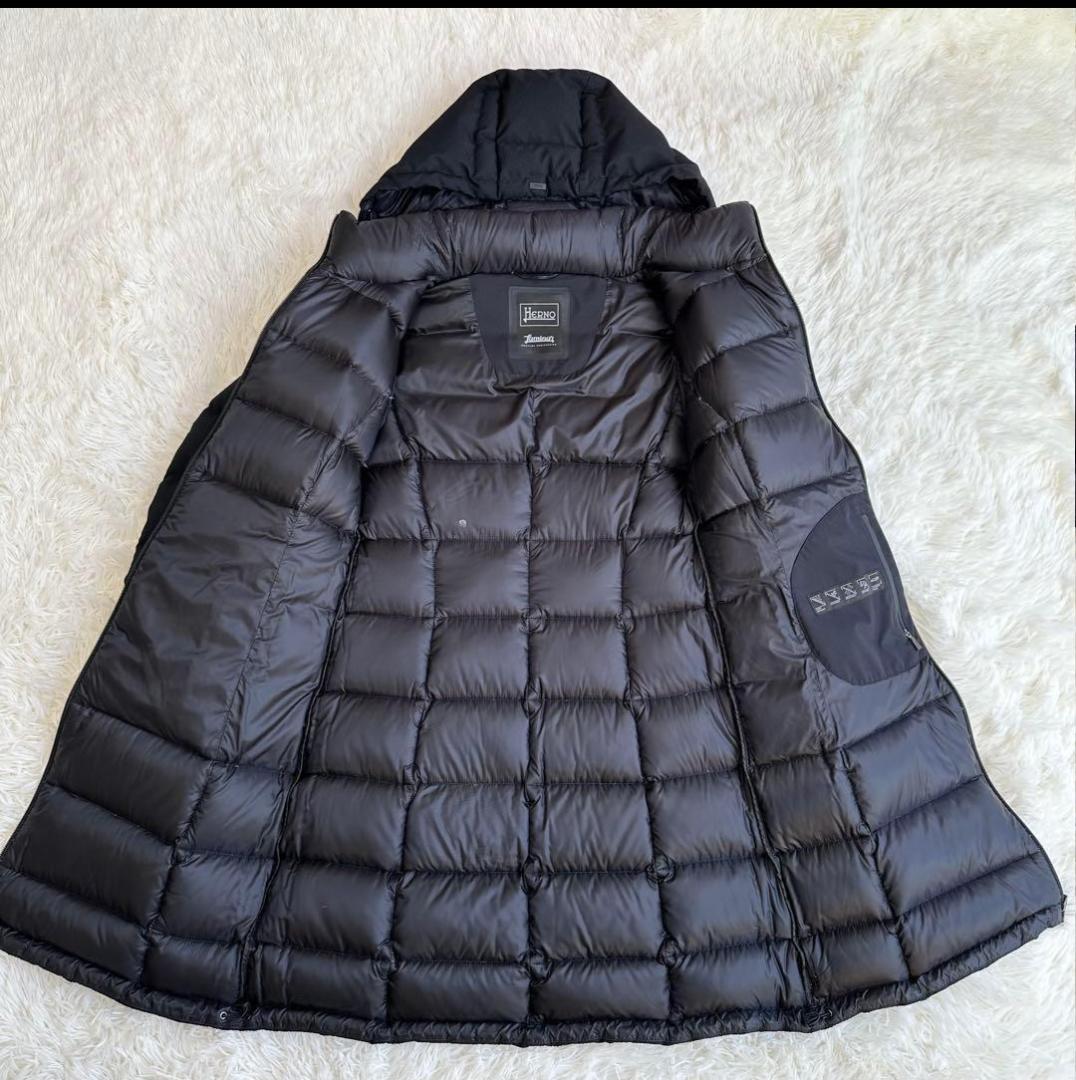 HERNO ヘルノ ラミナー 2way ロングダウンコート　ブラック