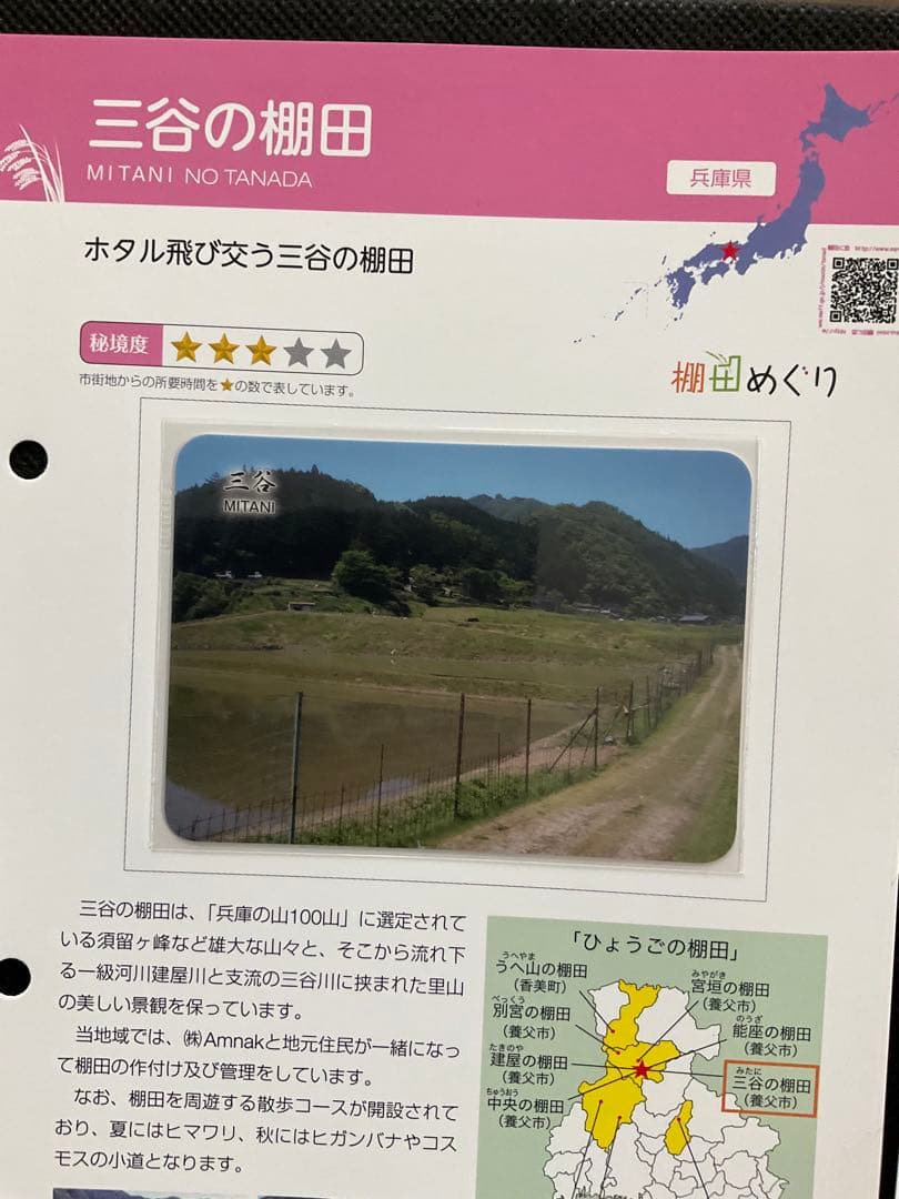 棚田カード　兵庫県養父市　第五弾