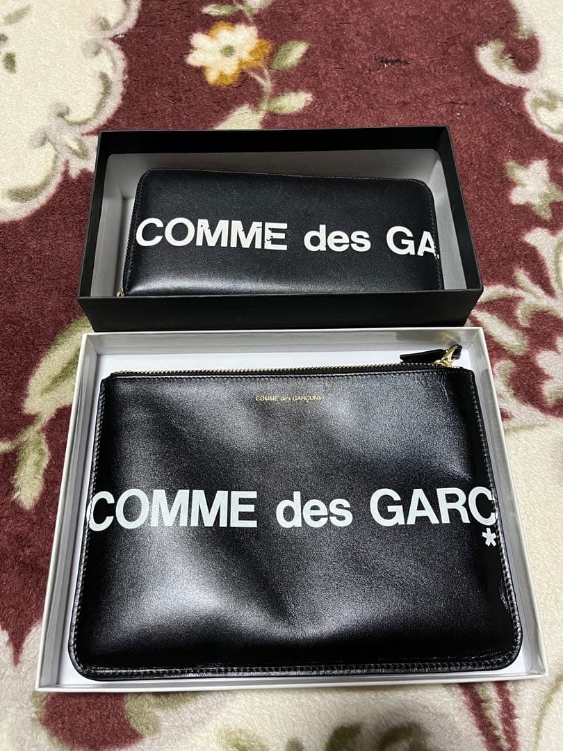 COMME des GARÇONS ブラック長財布 クラッチバック