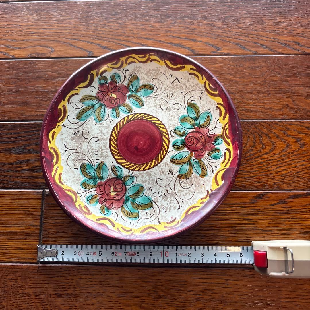 【希少】Pisapia Italy 陶器　花柄プレート6枚 カップ＆ソーサー5客