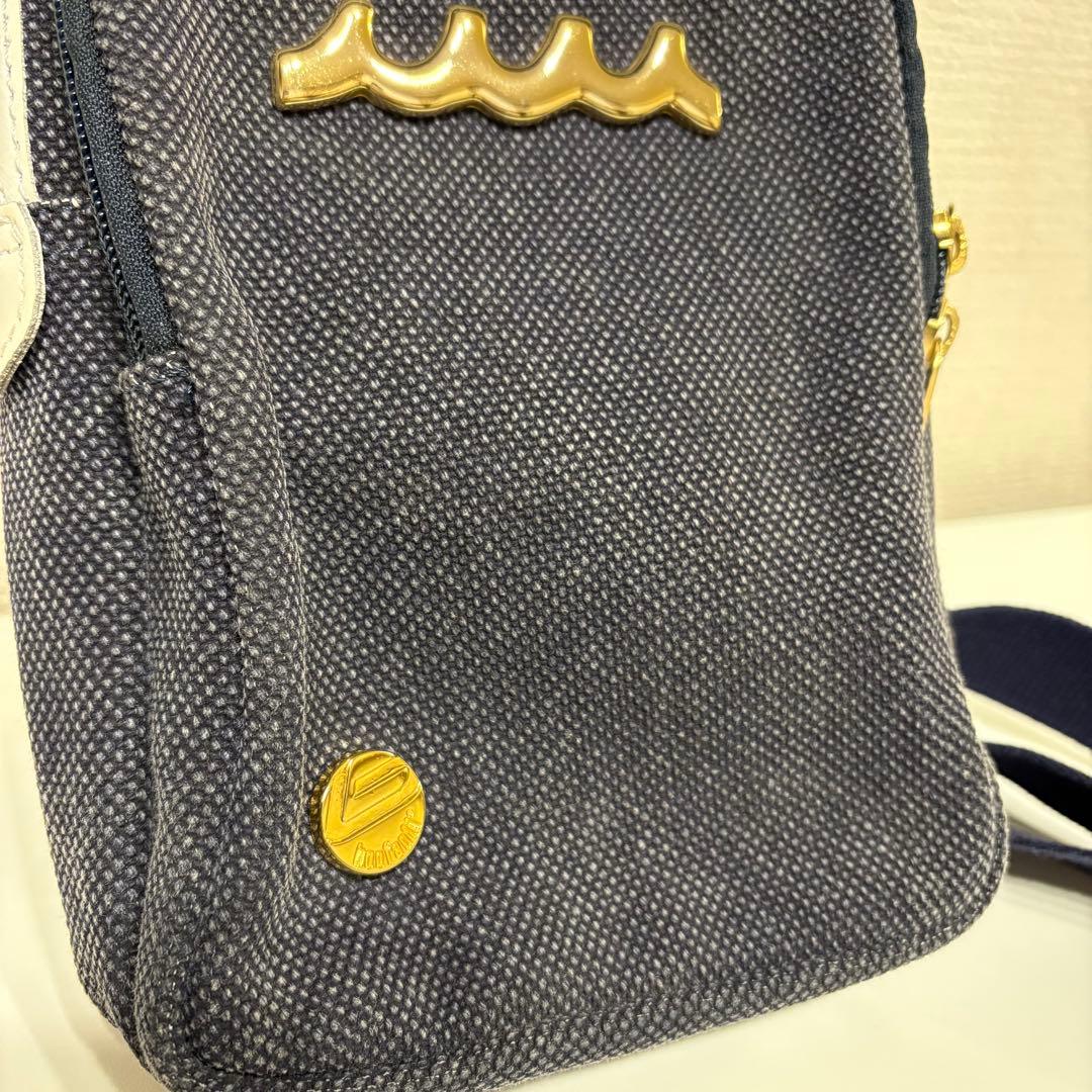 muta MARINE × bonfanti ボディバッグ キャンパス　ネイビー