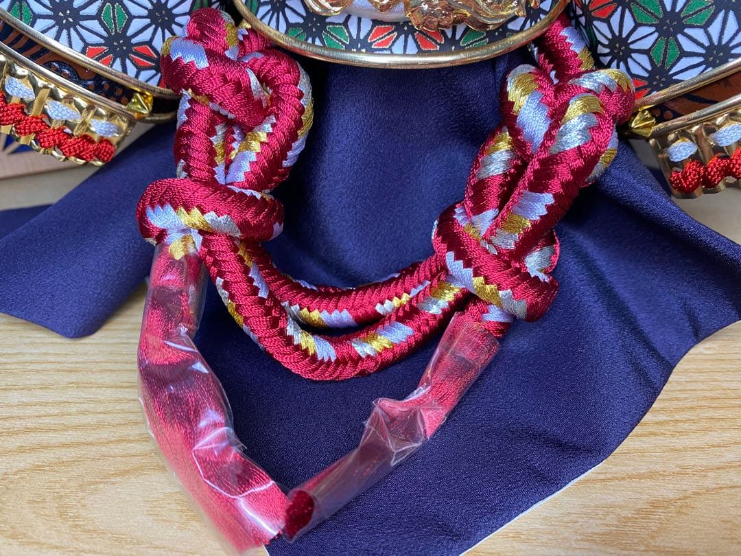 五月人形　兜飾り白木収納セット・コンパクトサイズ