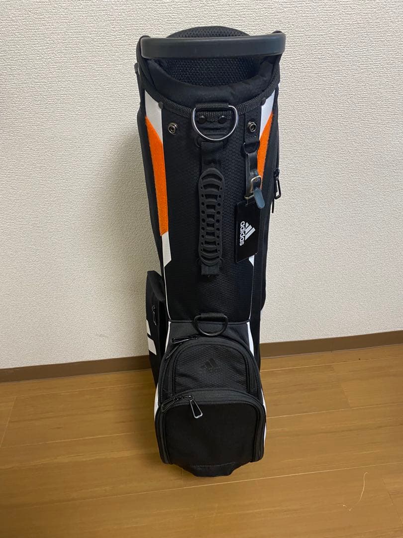 adidas ゴルフバッグ 黒/オレンジ/白