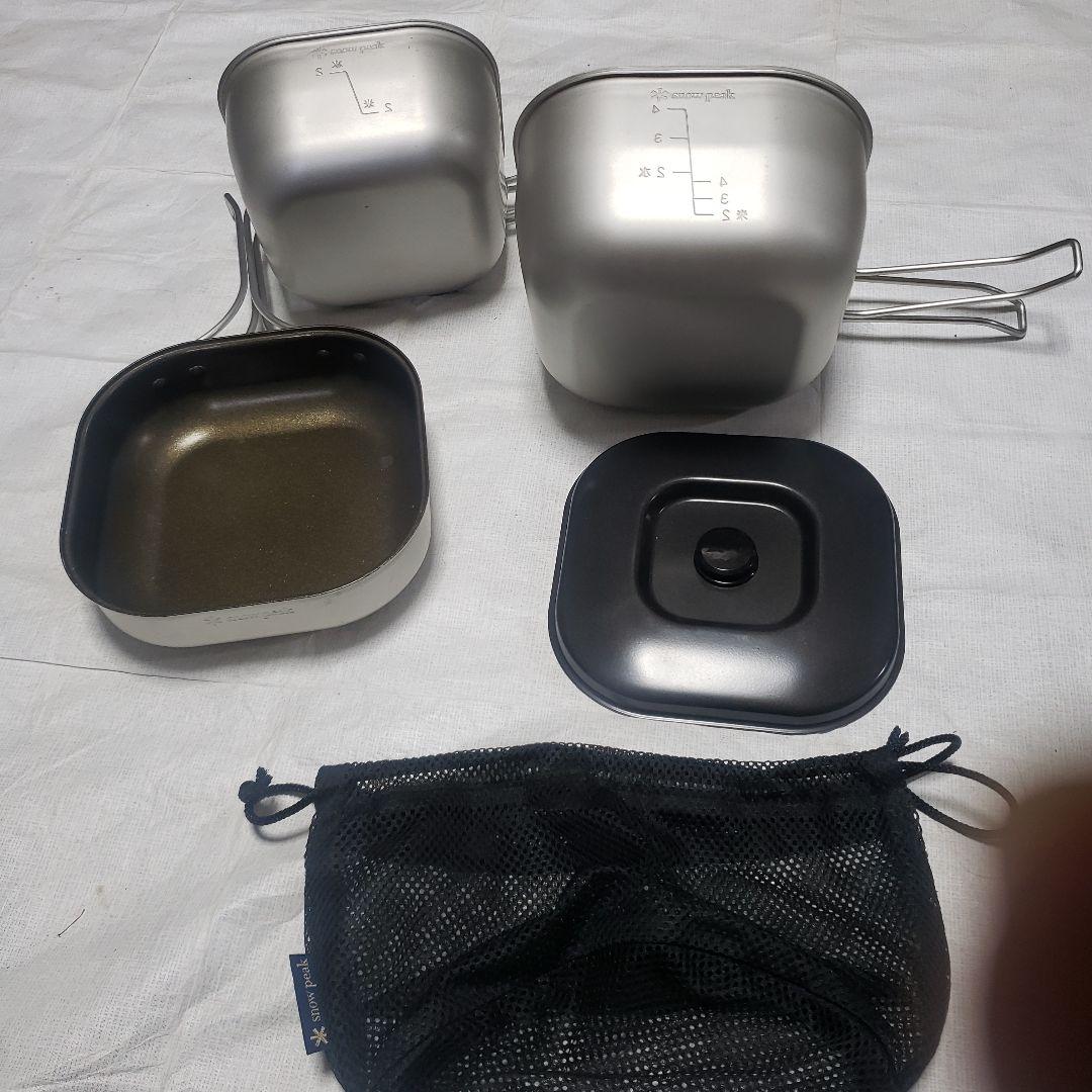 スノーピーク角形クッカーセット 収納ネット付き