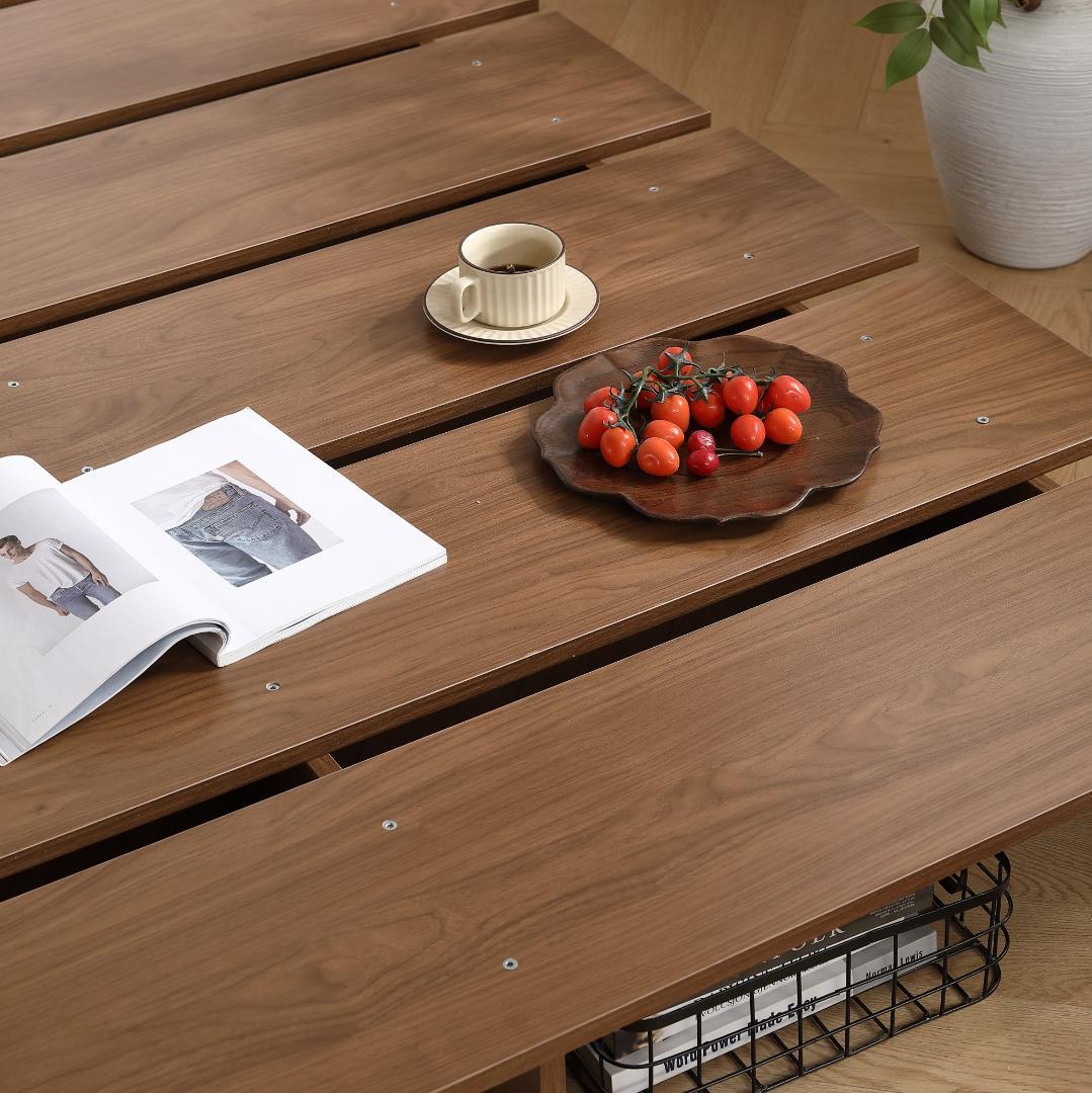 人気！【幅100cm】ベッドフレーム すのこベッド おしゃれ 木目調 BROWN