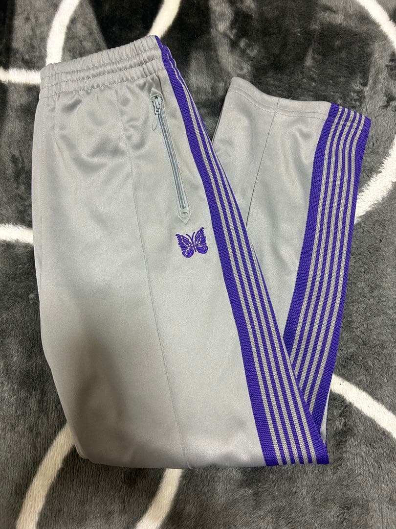 【NEEDLES】 トラックパンツ　ストレート　purple gray