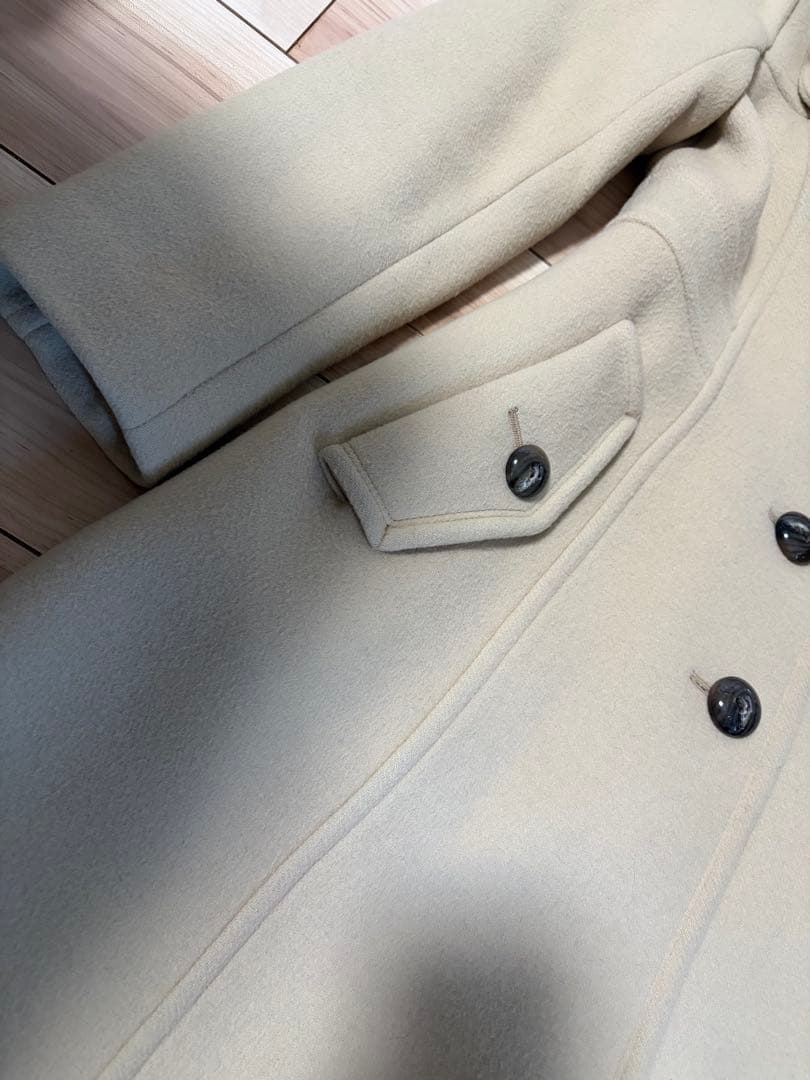 BLUE LABELブルーレーベルリアルファー付ベージュロングコート サイズ38
