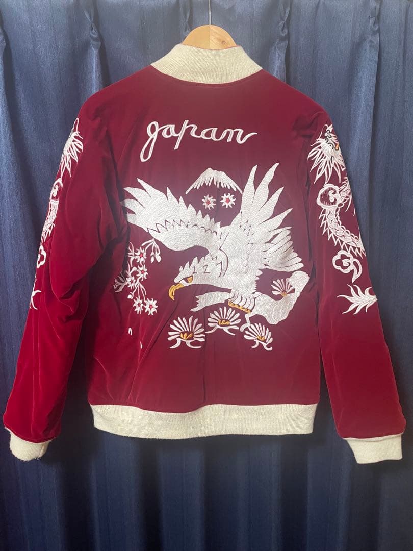 別珍スカジャン リバーシブル free size