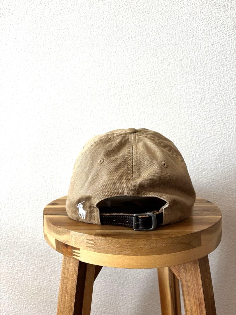 みぃ　未使用品　ラルフローレン　ロゴ　キャップ　ベージュ