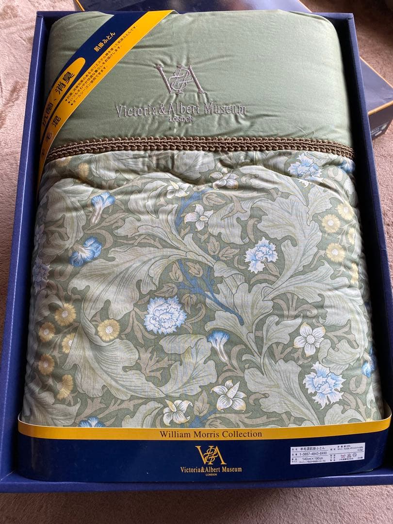 V&A 羊毛混肌掛ふとん ウィリアムモリス williammorris