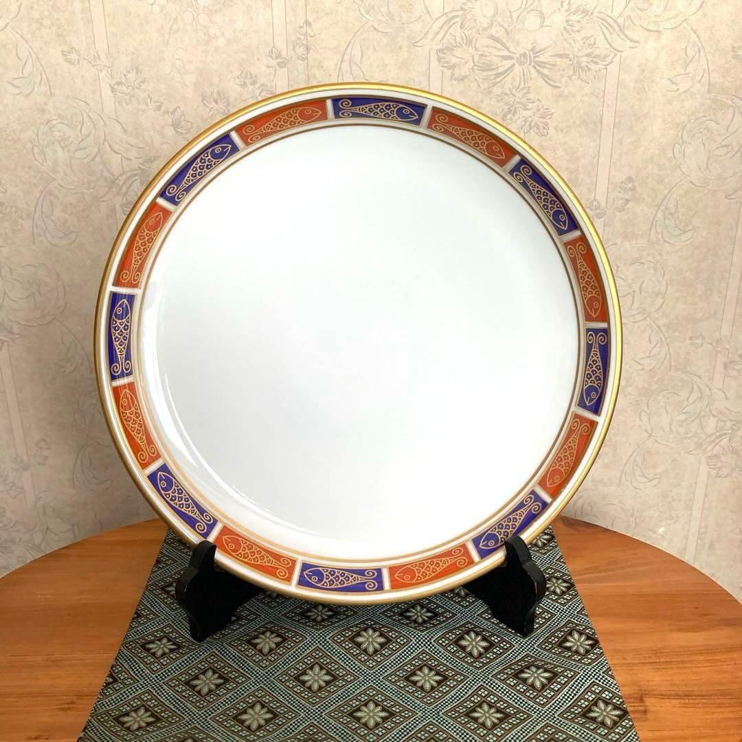 香蘭社　大皿　盛り鉢　魚　金彩　30cm　最終です。