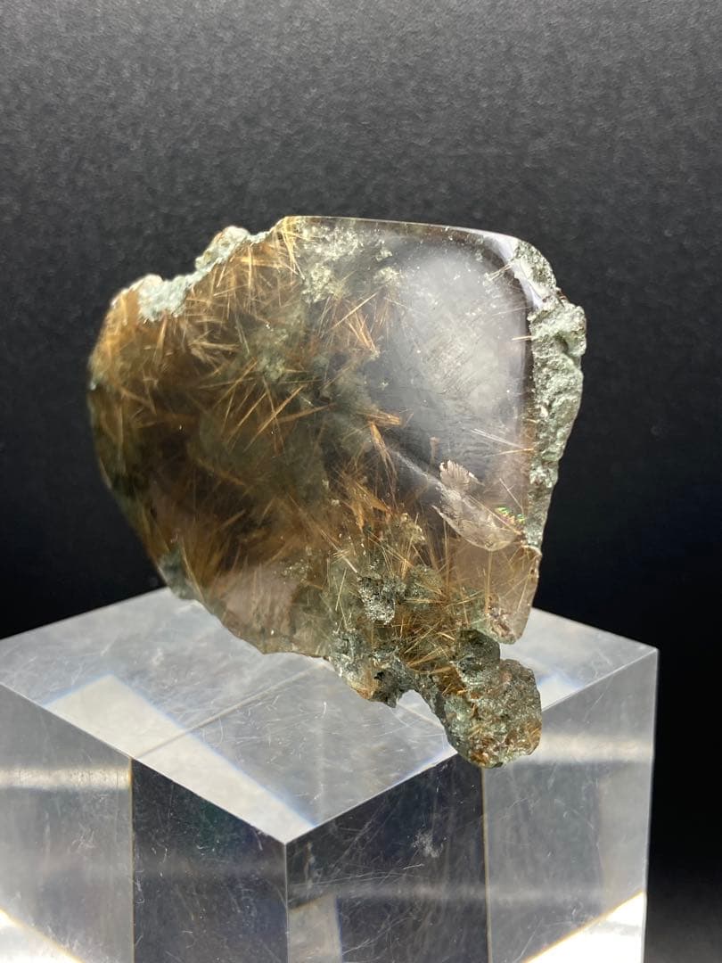 ルチルクォーツ スライスカット 天然石 パワーストーン