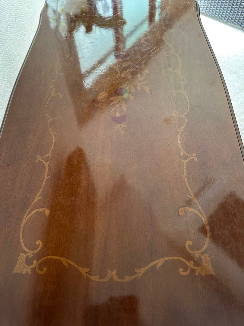 アンティーク風猫脚カフェテーブル