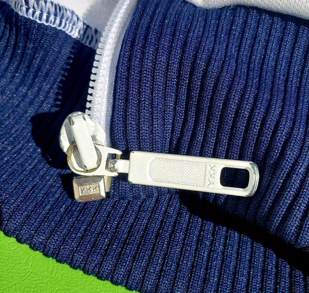 ★アディダス ベッケンバウアー トラックジャケット 刺繍ロゴ 白 ネイビー★