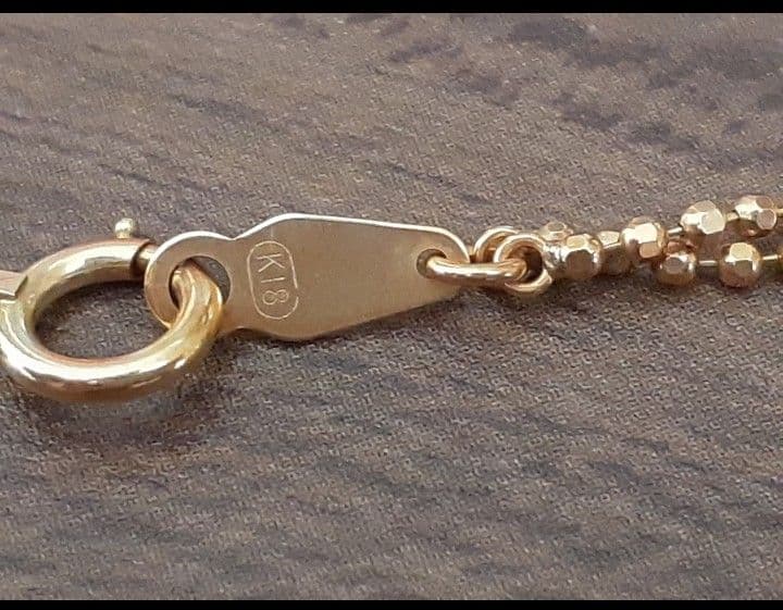 K18 切子ネックレス