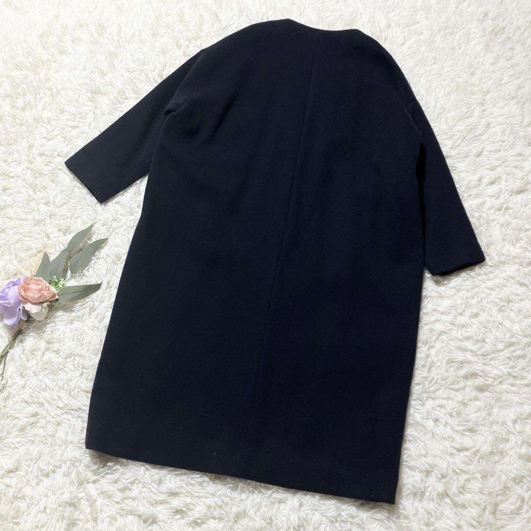 【yukon】新品　INDIVI インディヴィ ノーカラーチェスターコート