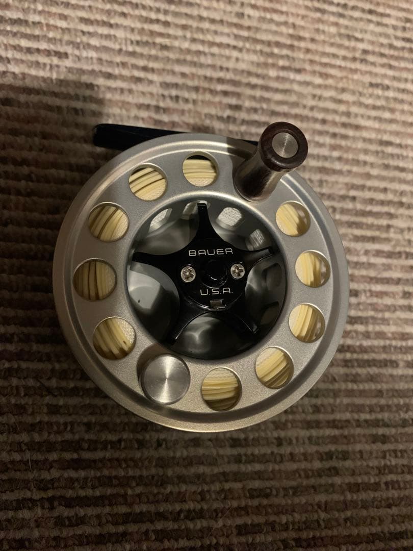 d*f様 BAUER ラージアーバー フライリール アメリカ製 フライフィッシン