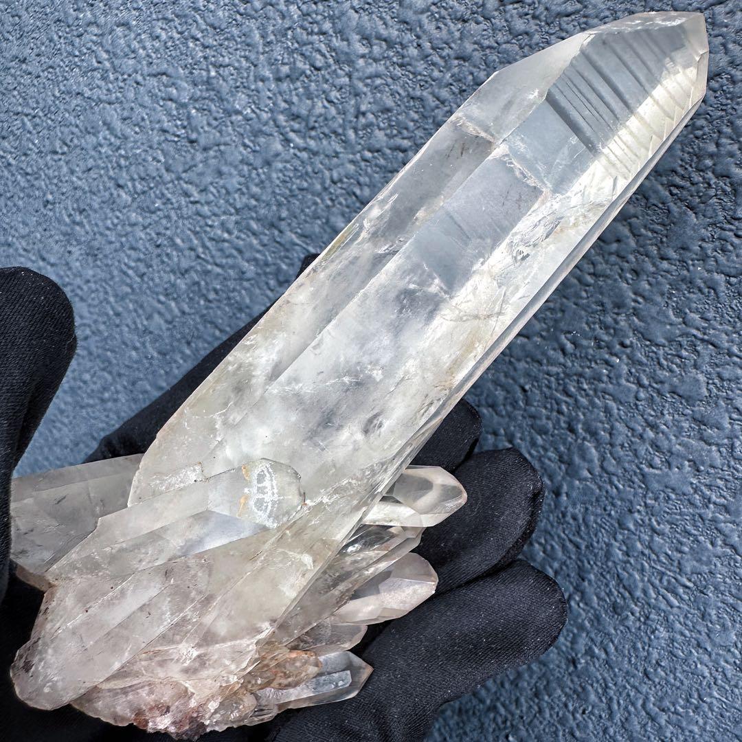 希少高透明度❗️マニカラン産レインボー☆ヒマラヤ水晶クラスター強いパワーA1443