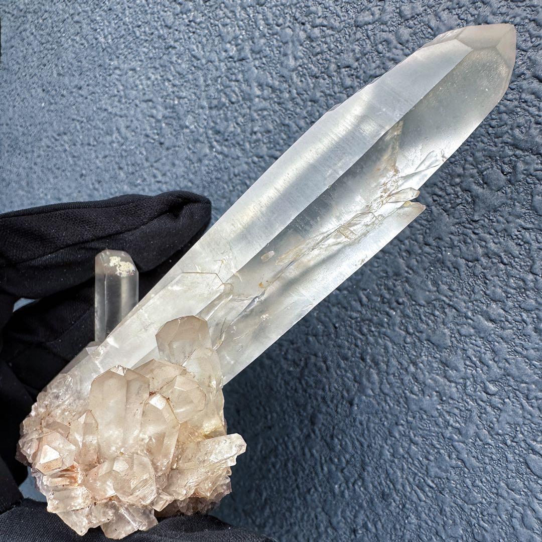 希少高透明度❗️マニカラン産レインボー☆ヒマラヤ水晶クラスター強いパワーA1443