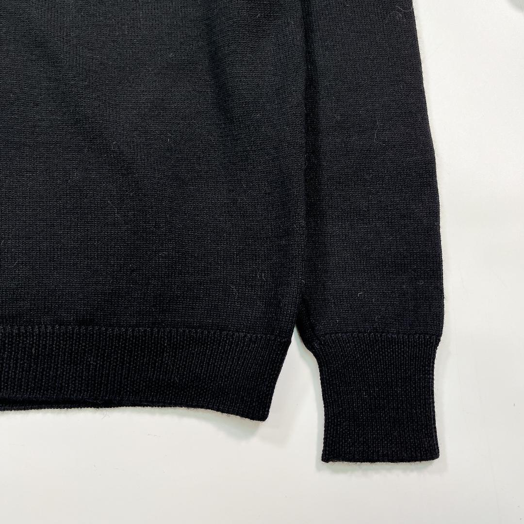 GUCCI グッチ ラインストーン カシミヤ混ウール ニット セーター 黒 38