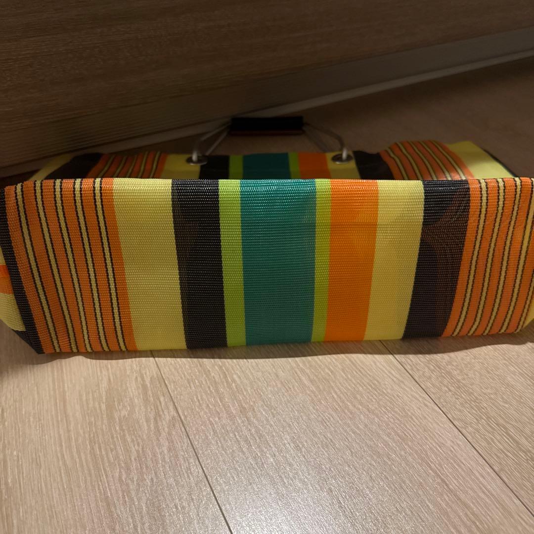 MARNIマーケット　ストライプバッグミニ