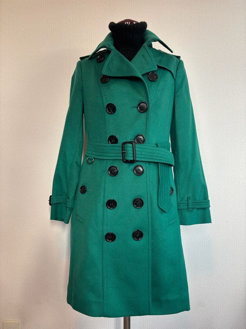 超美品バーバリー最高級カシミヤトレンチコート