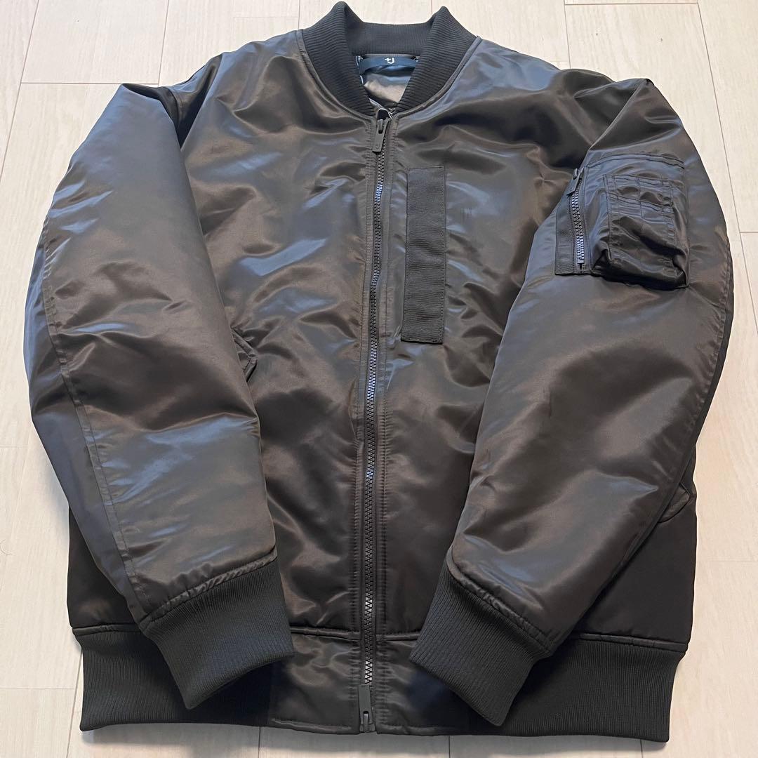 UNIQLO +J ハイブリッドダウンオーバーサイズMA-1 グレー Mサイズ