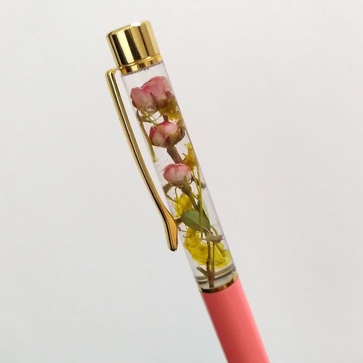 アロマストーン&ハーバリウムボールペンミニ薔薇