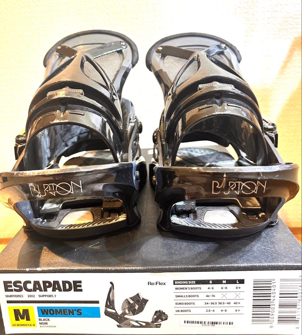 【早い者勝ち】BURTON ESCAPADE ビンディング Mレディース