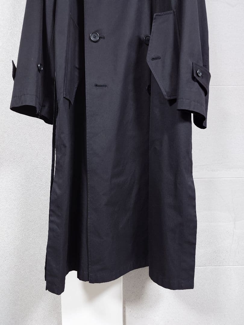 ジャケット・アウター stein oversised trench coat 22aw black S