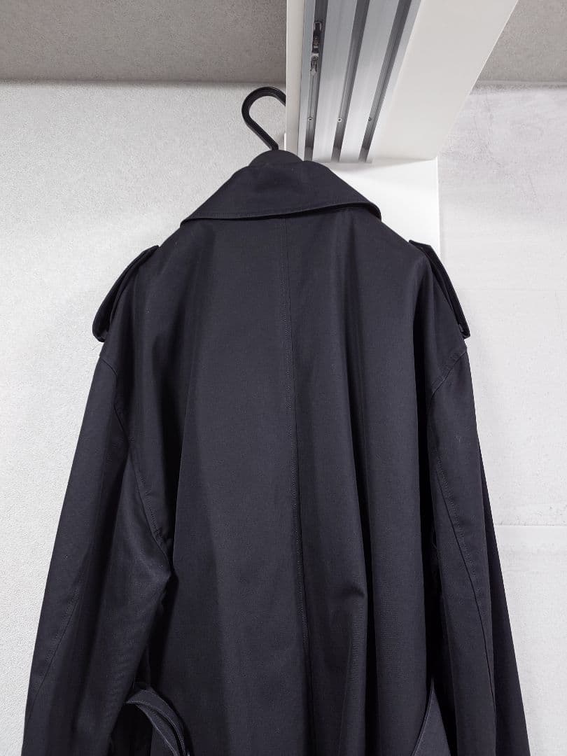 ジャケット・アウター stein oversised trench coat 22aw black S